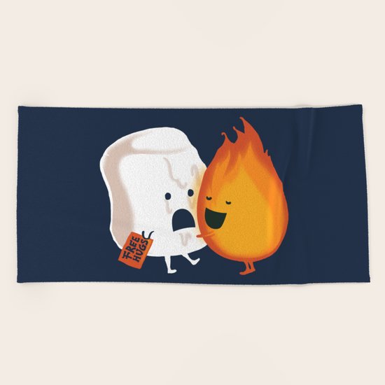 Friendly Fire Beach Towel by budikwan | Society6