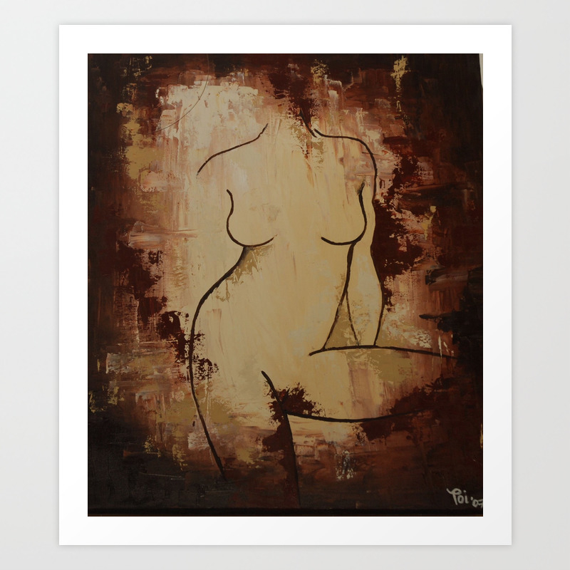 Femininity Oil Painting Female Figure Art Print By Antoinettecook