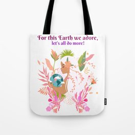 A beautiful print for the Mother Earth holiday, with a nature girl. Tote Bag