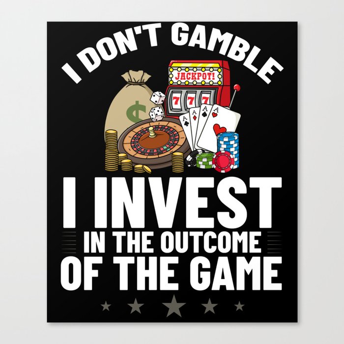 Casino Slot Machine Game Chips Card Player Canvas Print