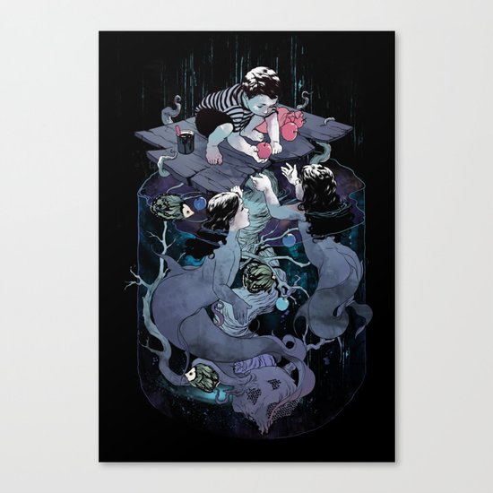Fish food Canvas Print