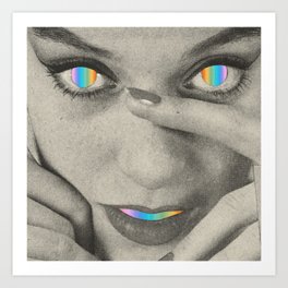 Internal rainbow Art Print