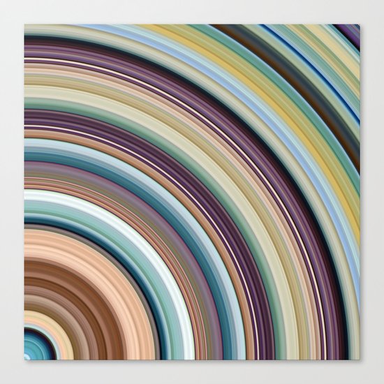 Colorful Planetary Rings Canvas Print