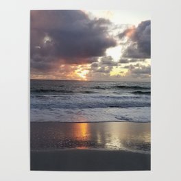 Iridescent Carmel Sunset Poster