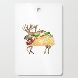 Taco moose Painting Kitchen Wall Poster Watercolor Cutting Board