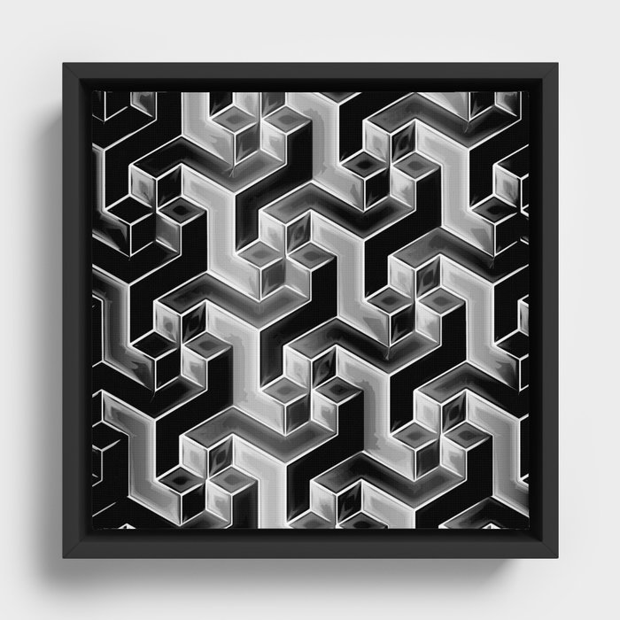 Pentomino Passion Framed Canvas