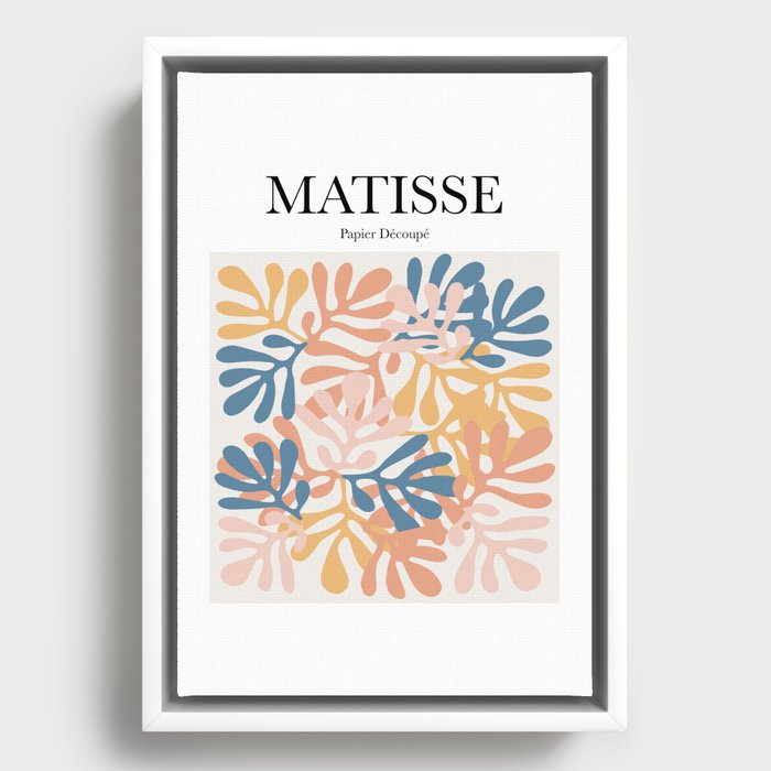 Matisse - Papier Découpé Framed Canvas