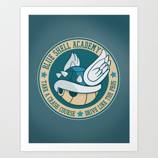 Blue Shell Academy Art Print
