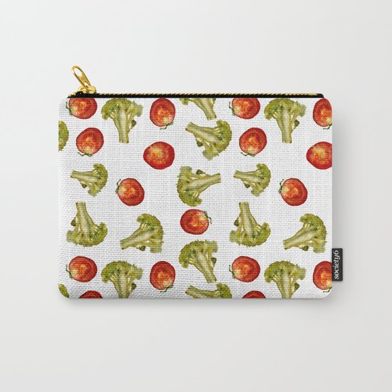 Broccoli and tomato Carry-All Pouch