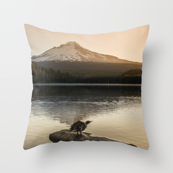 The Oregon Duck II - The Shake Throw Pillow