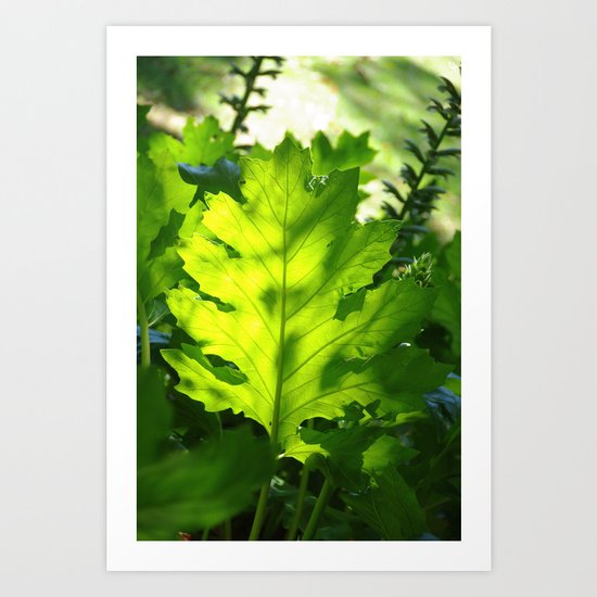 Green Touch Art Print