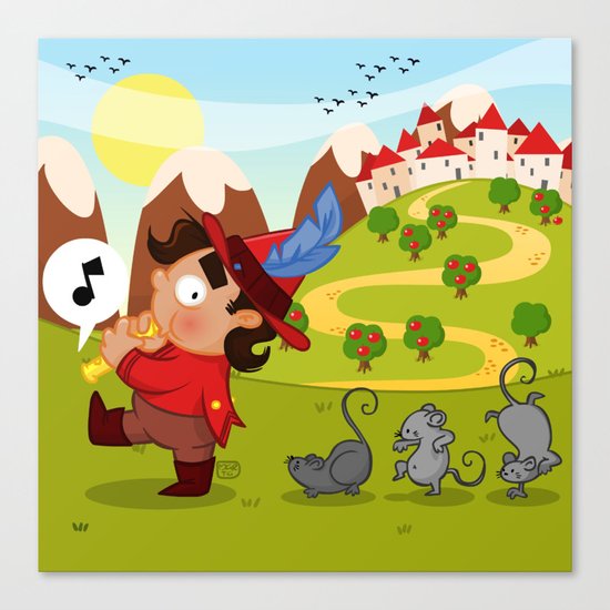 The Pied Piper of Hamelin Canvas Print