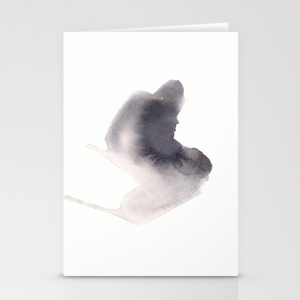 Watercolor Painting Abstract Art Minimalist Style 150527 Watercolour Shadows Abstract 159 Stationery Cards