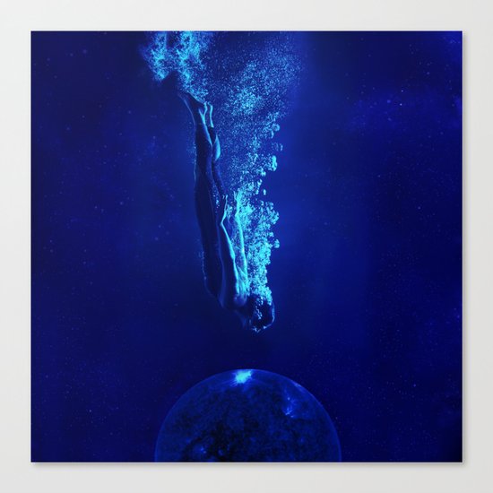 Space Diver Canvas Print