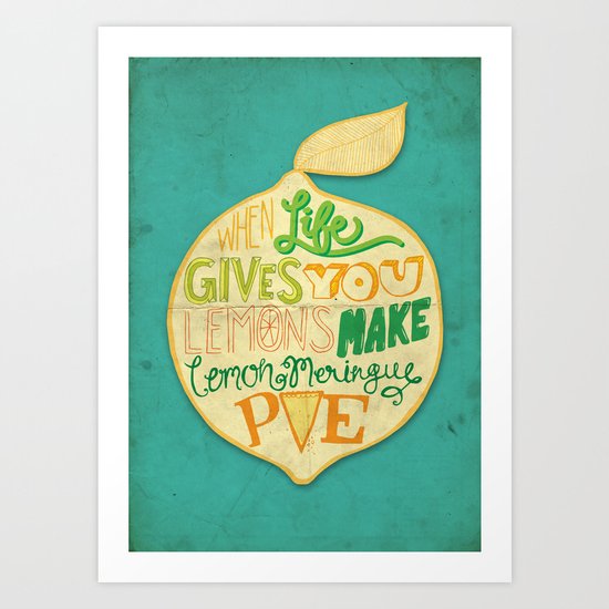Lemon Meringue Pie Art Print
