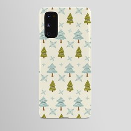 Christmas Pattern Tree Retro Floral Watercolor Android Case