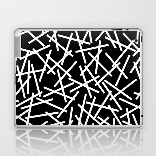 Kerplunk Black and White Laptop & iPad Skin