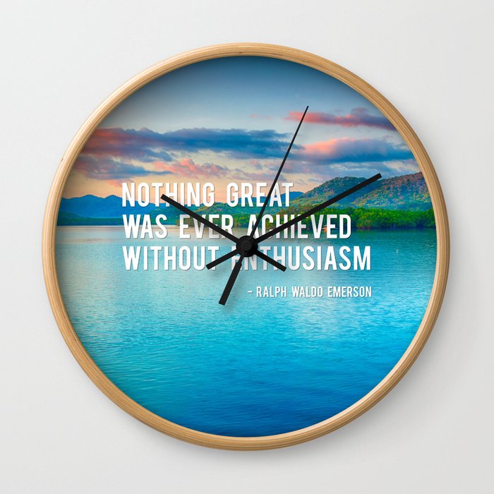 The Power Of Enthusiasm Wall Clock