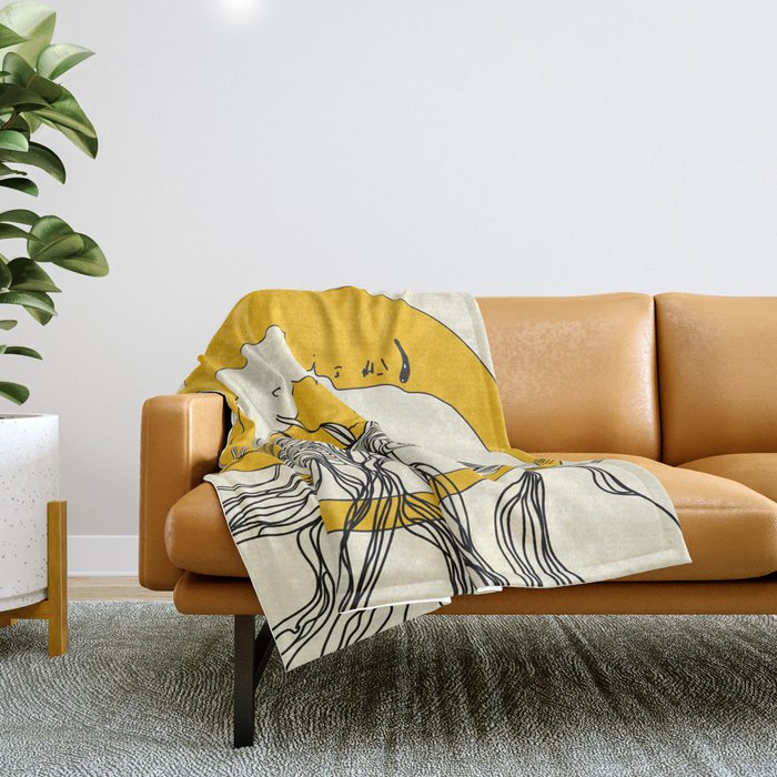 Sun and moon online throw blanket