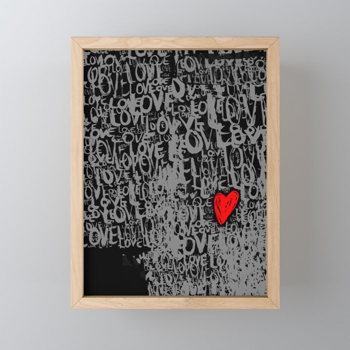 The Love Concept Framed Mini Art Print