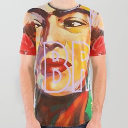 Be brave frida All Over Graphic Tee