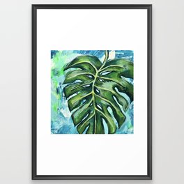 Monstera Leaf  Framed Art Print