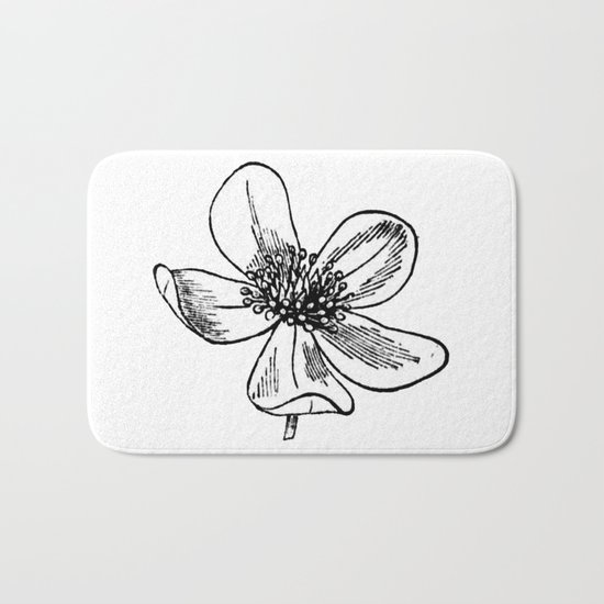Flower Bath Mat