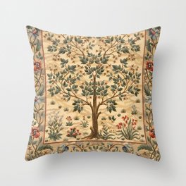 William Morris "Tree of life" 3. Throw Pillow