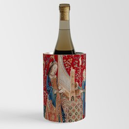 Lady and Unicorn Medieval Tapestry Hearing Wine Chiller