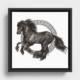 Sleipnir - Odin's Horse - Viking Framed Canvas