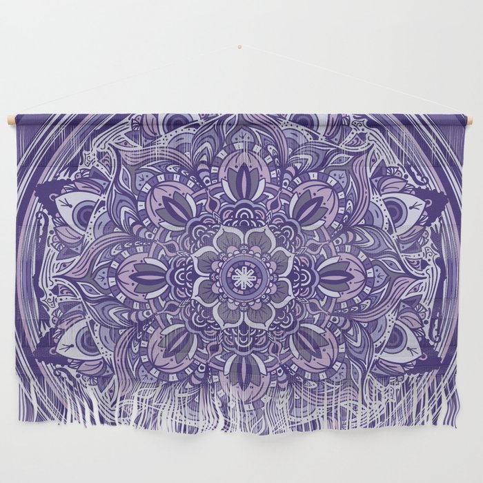 Great Purple Mandala Wall Hanging
