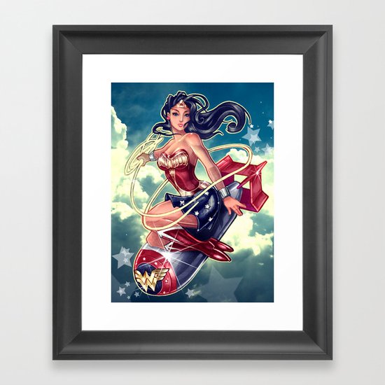 WONDERBOMB Framed Art Print