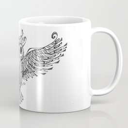 Owl Trace B&W Coffee Mug