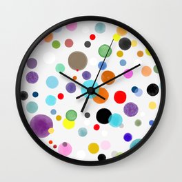 Happy birthday confetti 2021 Wall Clock | Rupydetequila, Fiesta, Pastel, Kidsdekor, Colorful, Happiness, Drawing, Floating, Cirlcles, Awesomecolor 