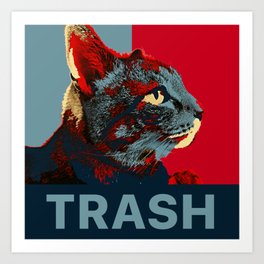 Trash Cat Art Print