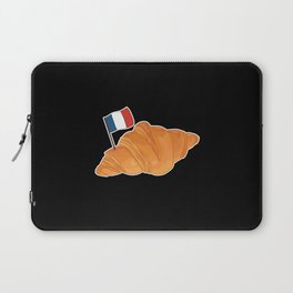 Croissant France Lover Funny French Food Laptop Sleeve
