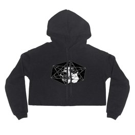 jack russell terrier dog space crazy va bw Hoody