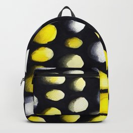 Yellow and Gray Pebbles Backpack