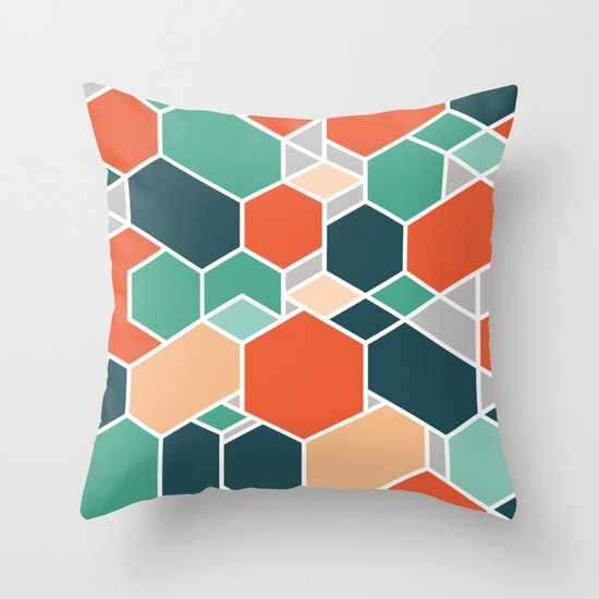 Hex P Throw Pillow