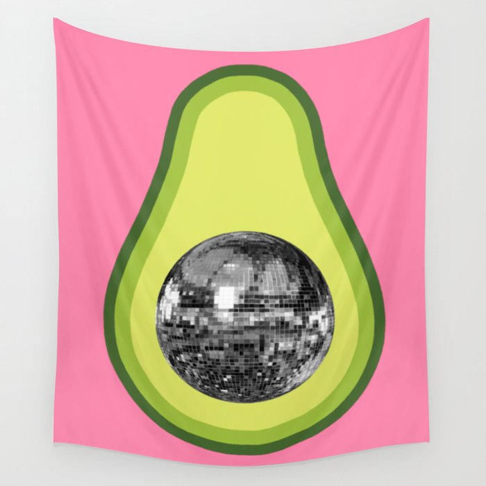 70's Discoball Avocado Pit Wall Tapestry