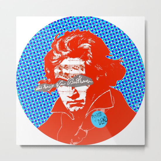 Ludwig van Beethoven 12 Metal Print