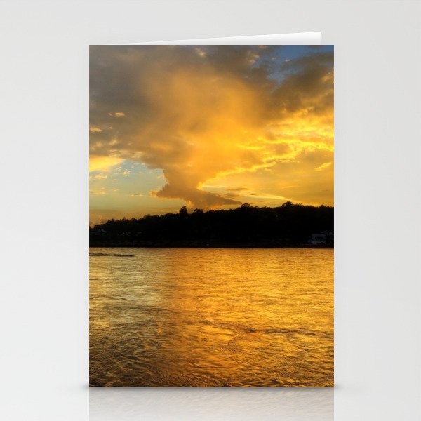 when the light turns to gold... Stationery Cards