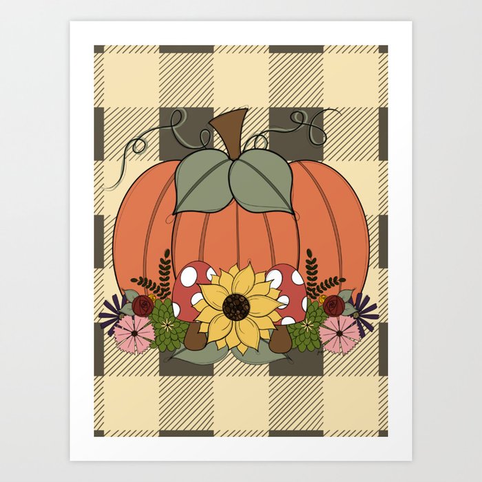 pumpkin picnic Art Print