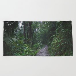 Brazil Photography - Small Trail Going Through The Rain Forest Beach Towel