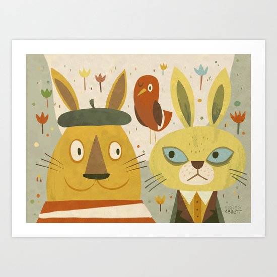 Frederic, Percy and Maxwell Art Print