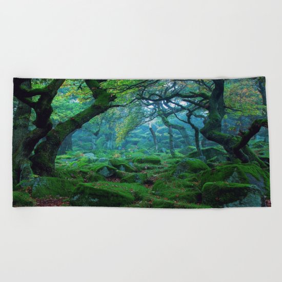 Enchanted forest mood Beach Towel
