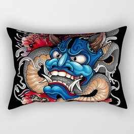Hannya japanese tattoo art Rectangular Pillow
