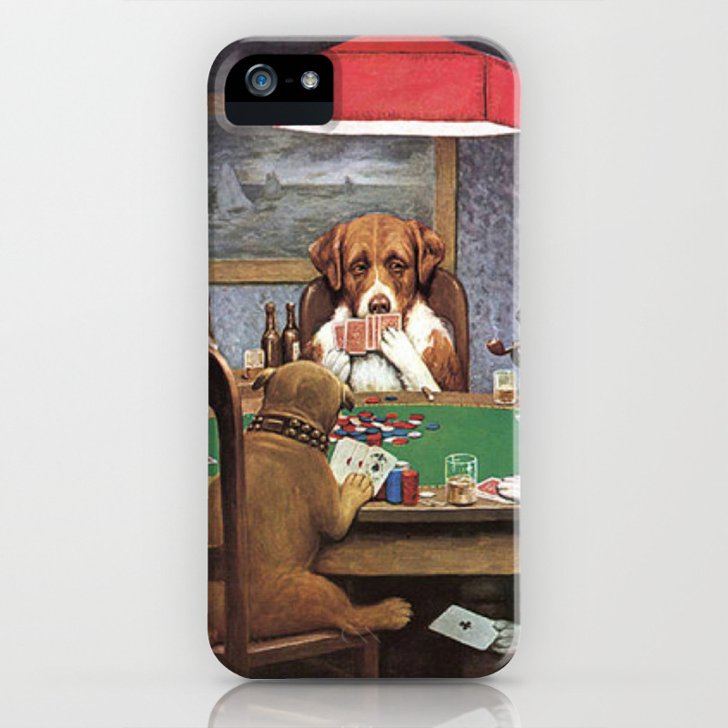 Dogs Playing Poker A Friend In Need Painting Iphone Case By Historystuff Society6