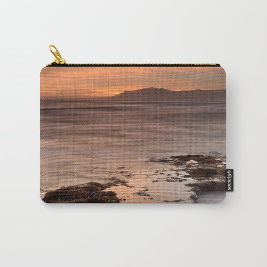 "Last red light" Sunset at the sea Carry-All Pouch