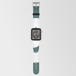 9 (White & Dark Green Number) Apple Watch Band